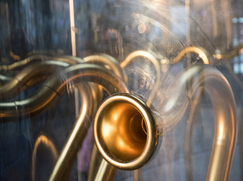 Milan (Lombardy, Italy):  the trumpets in the Gae Aulenti square